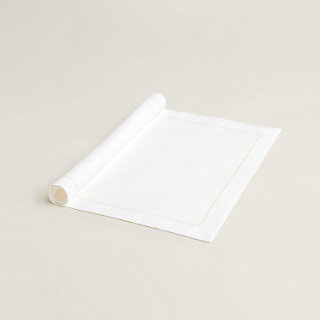 ランチョンマット 《アンテルリーニュ》 - ホワイト | Hermès